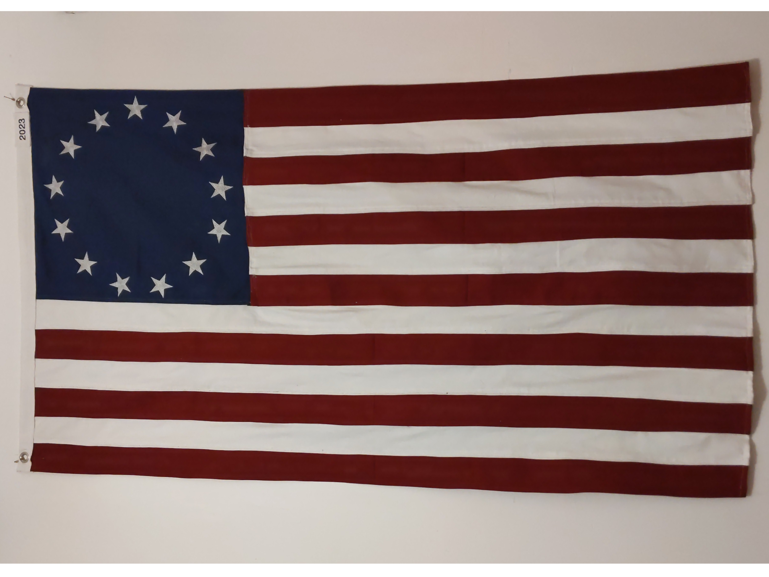 An American Flag that I sewed and embroidered from scratch.